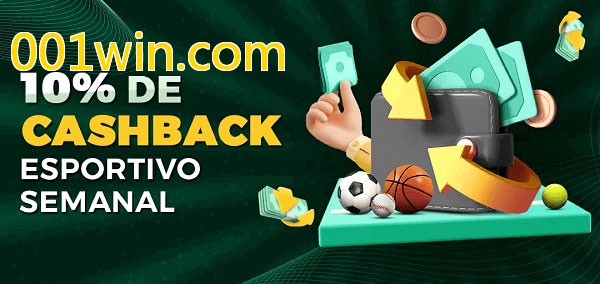 10% de bônus de cashback na 001win.com