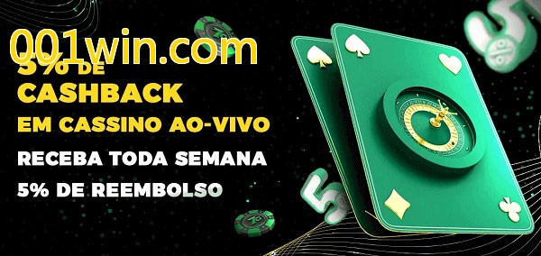 Promoções do cassino ao Vivo 001win.com